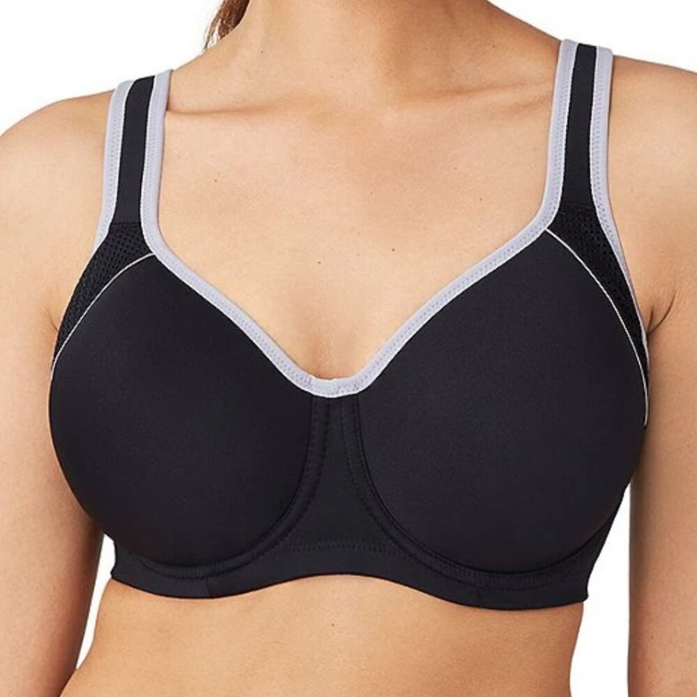 WACOAL Sports Bra High impact Supportive Seamless Wide straps 38DD/38E Like new - Picture 11 of 14